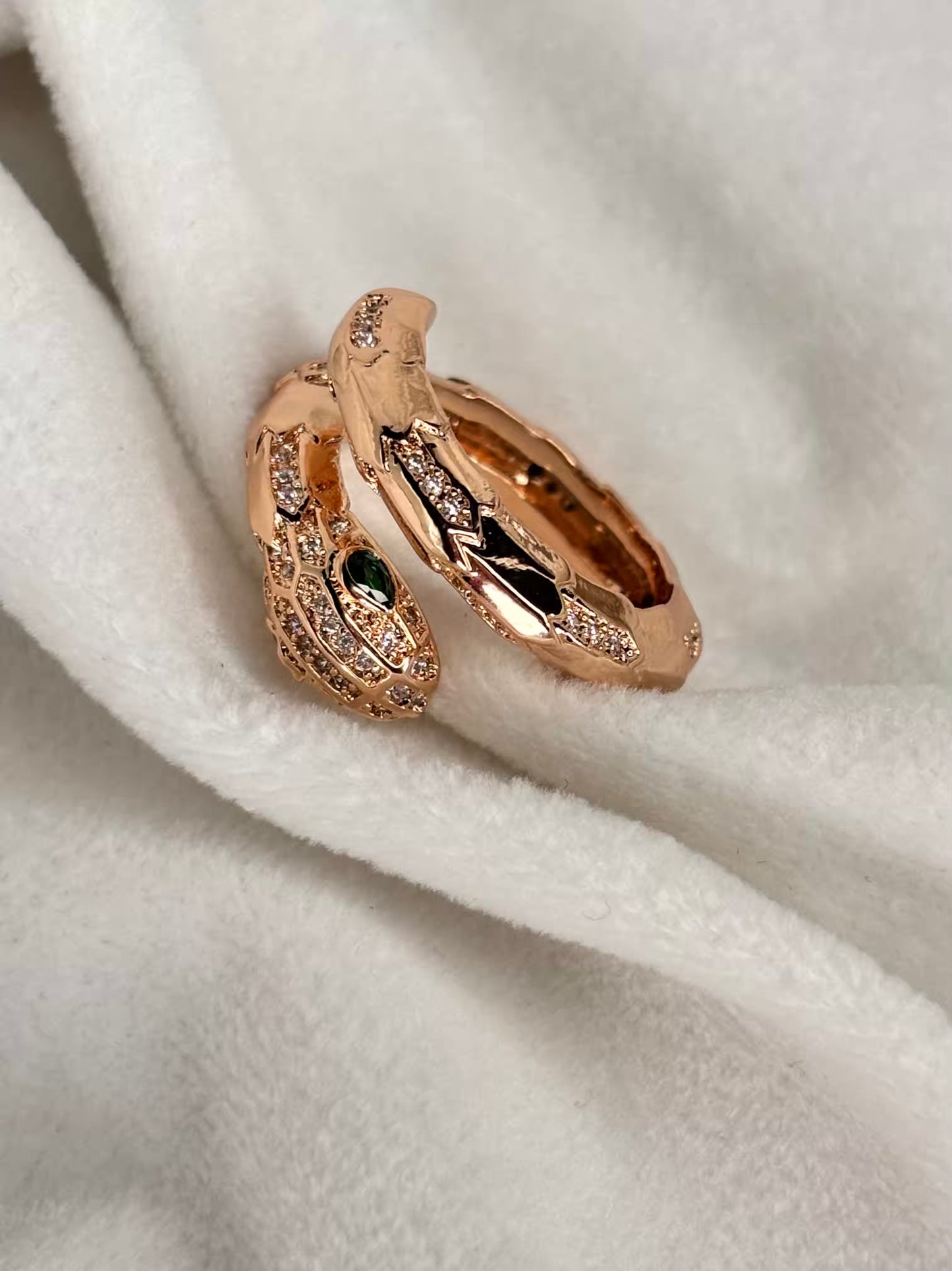 Snake Ring Size 7 - Rose Gold