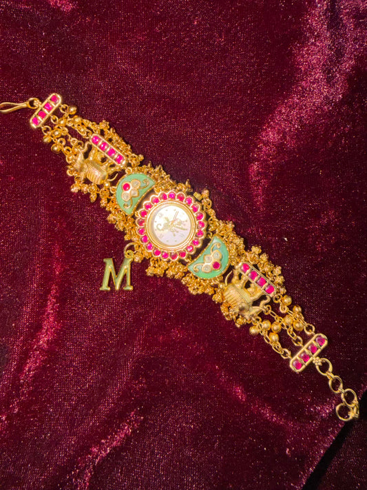 Pista Half Moon Maharani Watch Design Bracelet