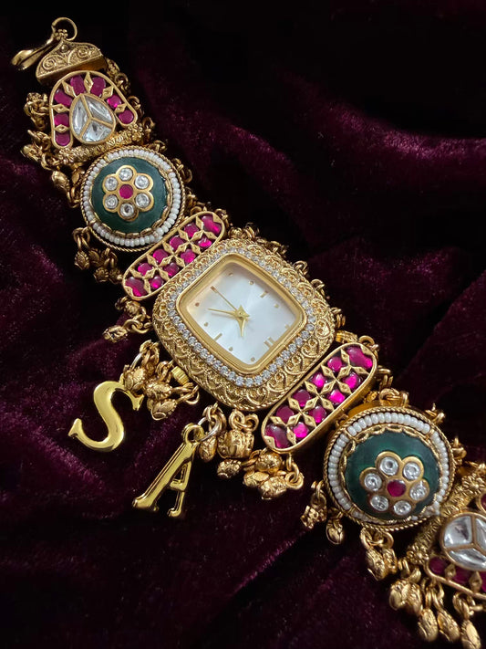 Cushion Dial Maharani Watch Design Heritage Bracelet