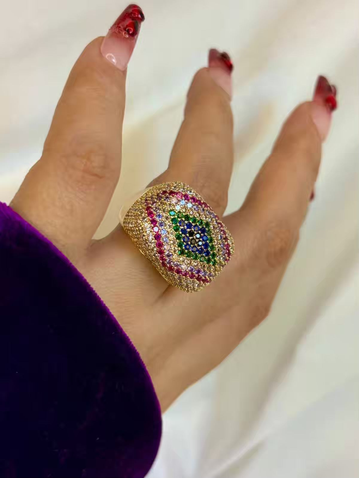 Royals Pushtaini Designer Ring( Rose Gold )
