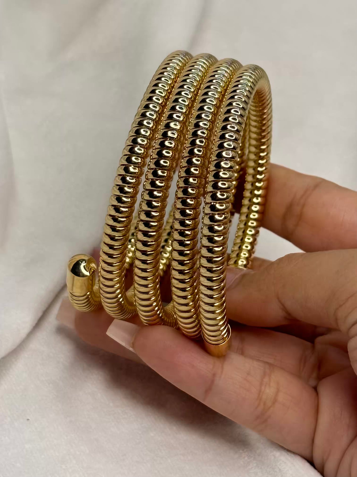 Sprial Gold Bracelet