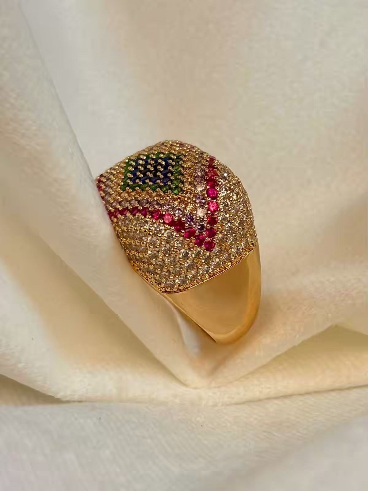 Royals Pushtaini Designer Ring( Rose Gold )