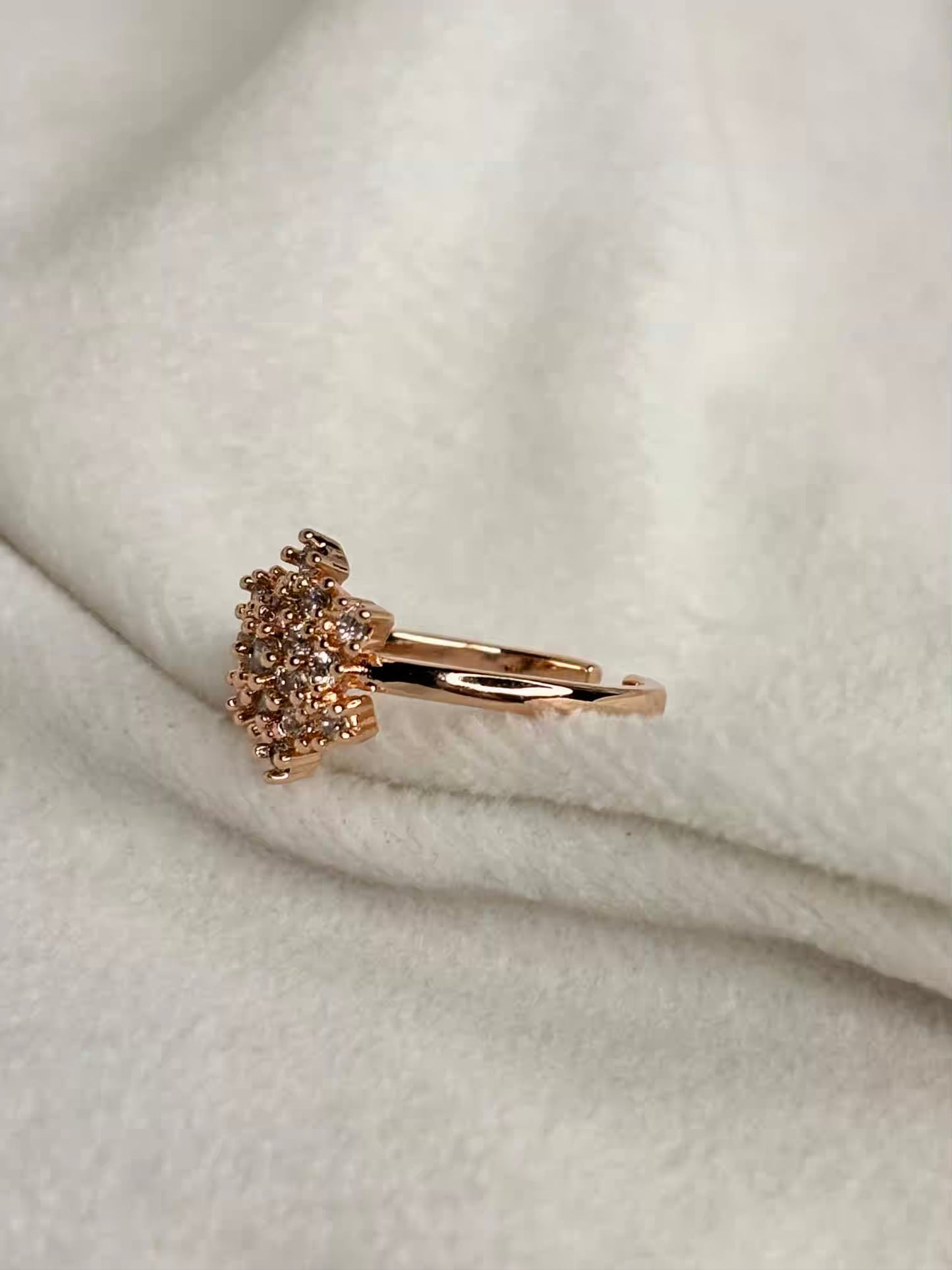 Snowflake Premium Ring - Rose gold Adjustable