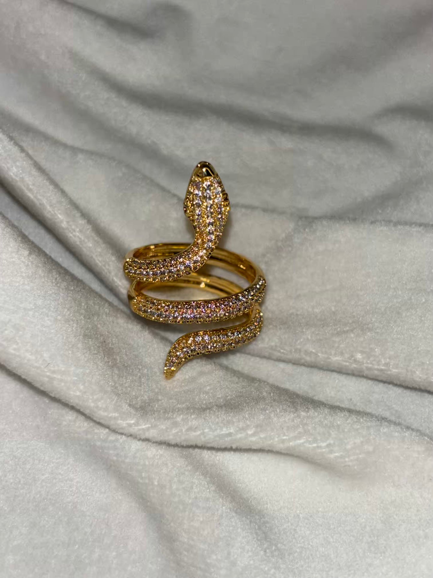 Snake Spiral Ring - Rose Gold