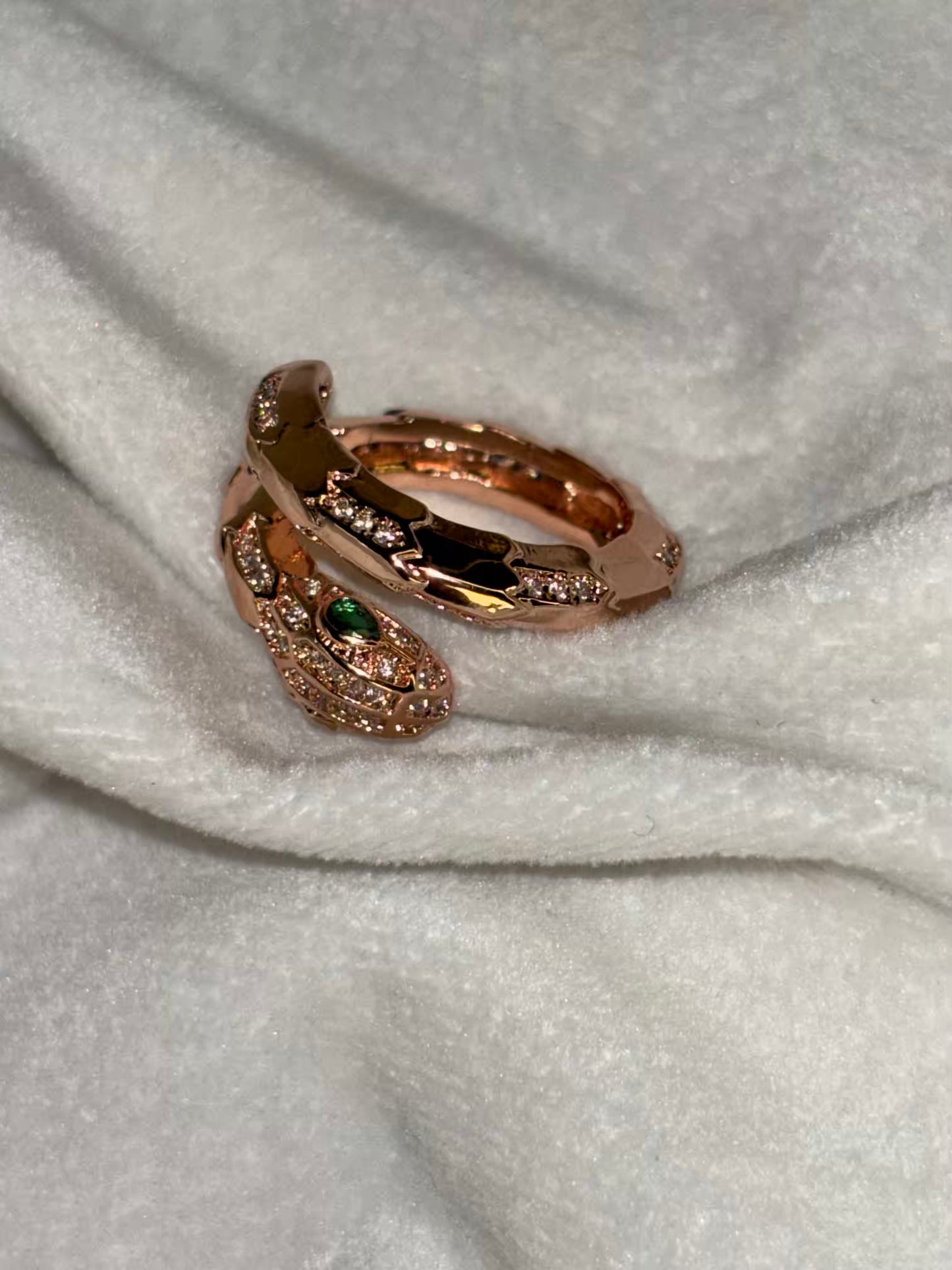 Snake Ring Size 7 - Rose Gold