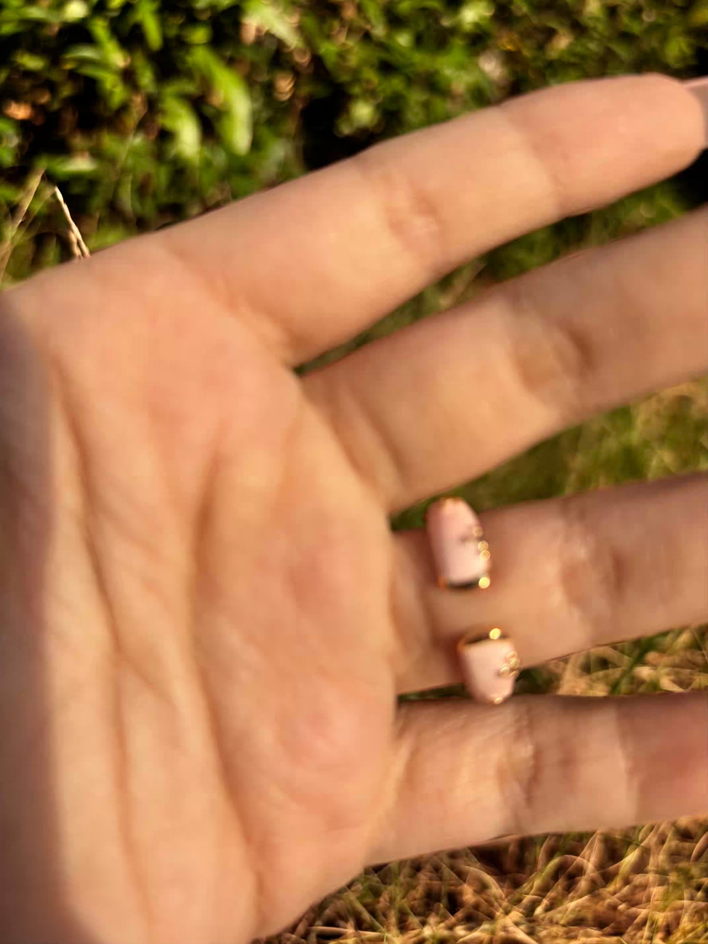 Baby Pink Stars Band Ring - Adjustable