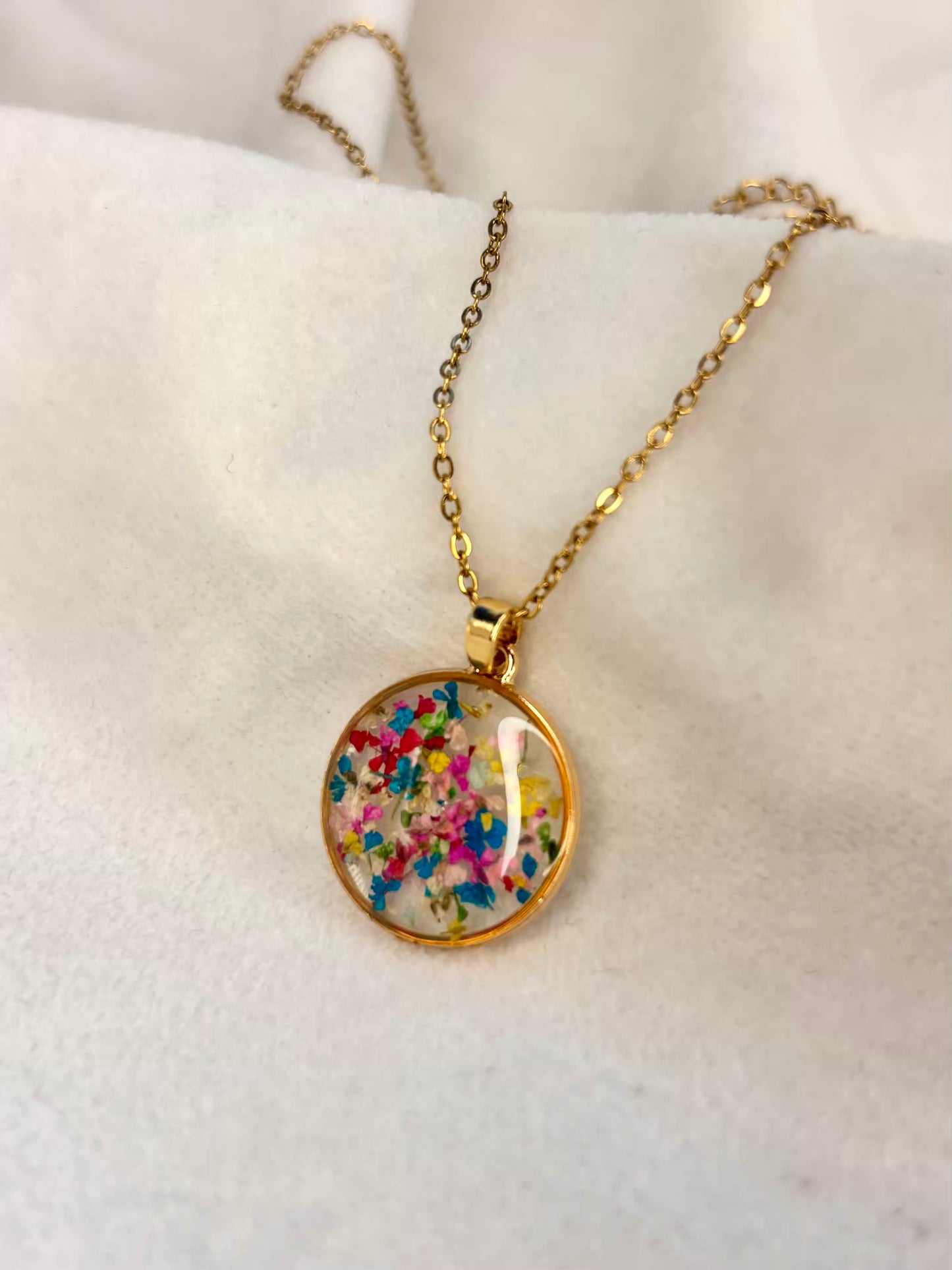 Colourful Floral Handmade Necklace