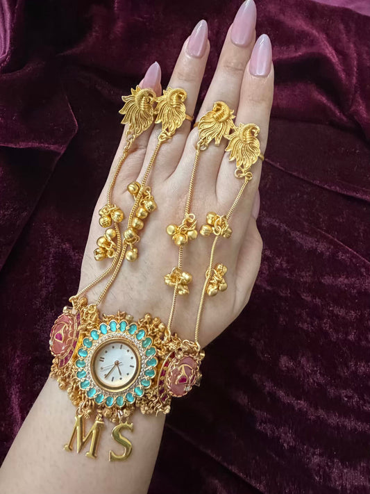 Pink Maharani Heritage Watch Hathphool ( Birdie )