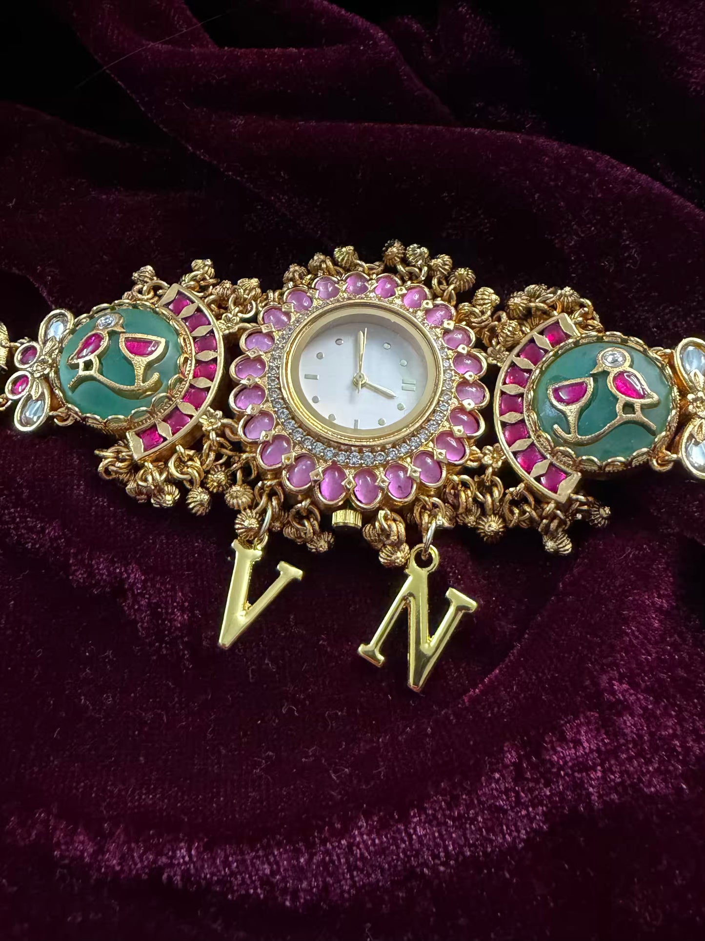 Minty Strawberry Maharani Watch Design Heritage Bracelet