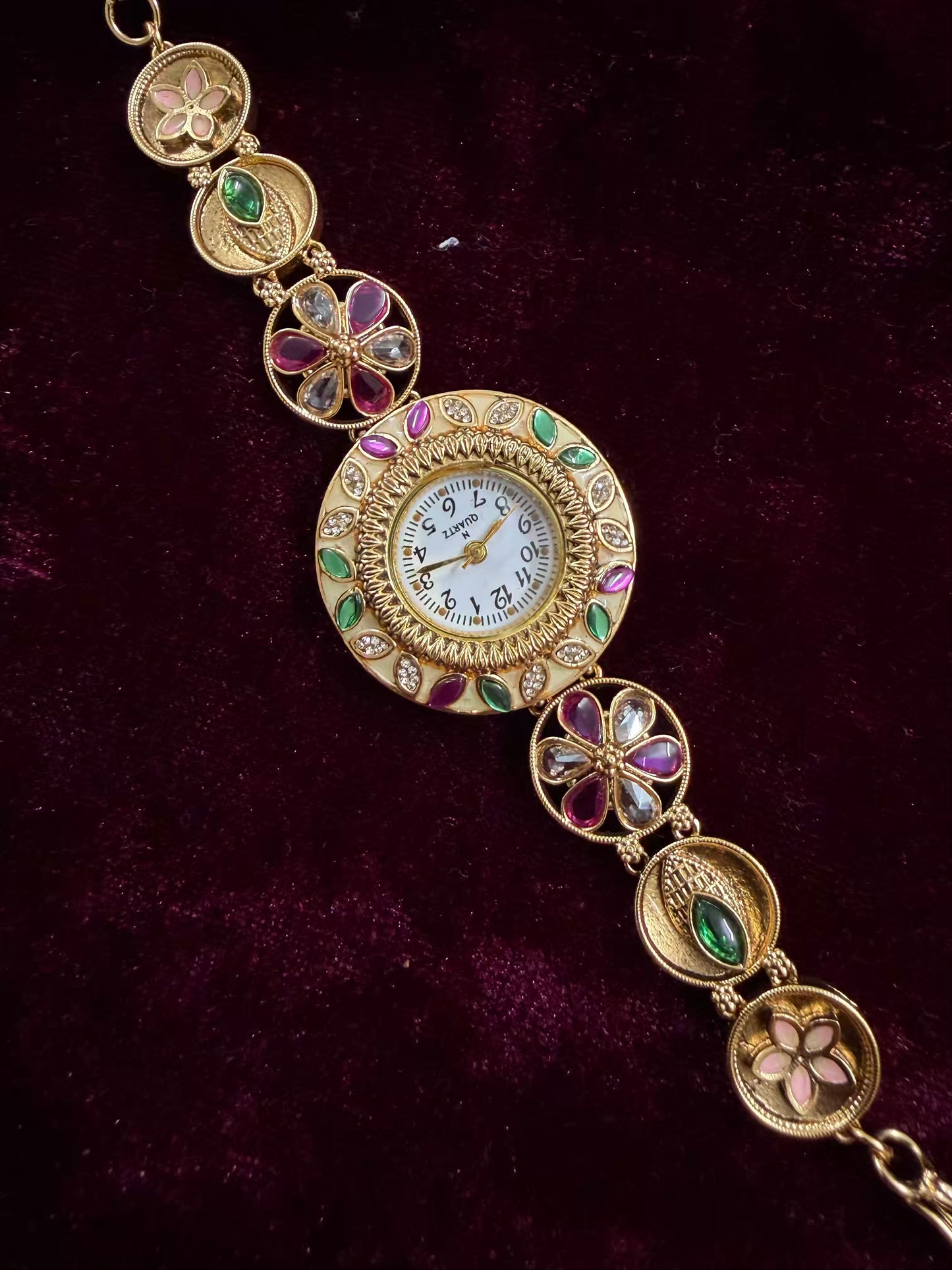 Floral Maharani Watch Design Heritage Bracelet