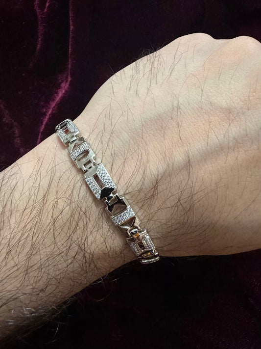 Nebula Men's Rakhi Bracelet - Silver