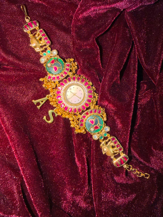 Green Maharani Watch Designer Heritage Bracelet