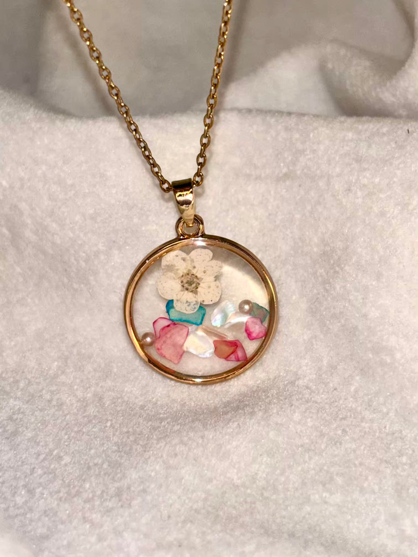 Colourful Floral Handmade Necklace