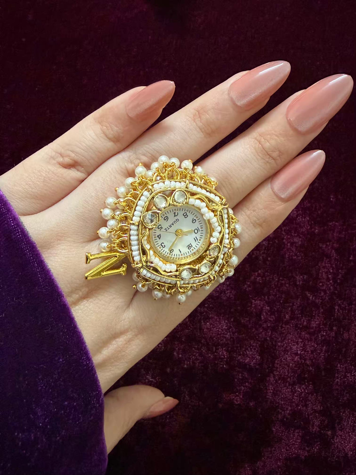 Ghungroo Beads Dial Maharani Watch Heritage Ring
