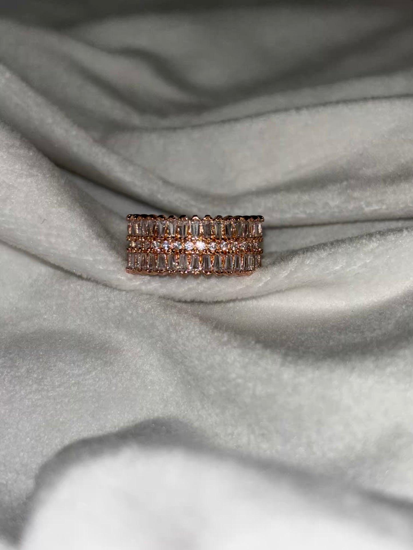 Ariel Rose Gold Band Ring- Adjustable