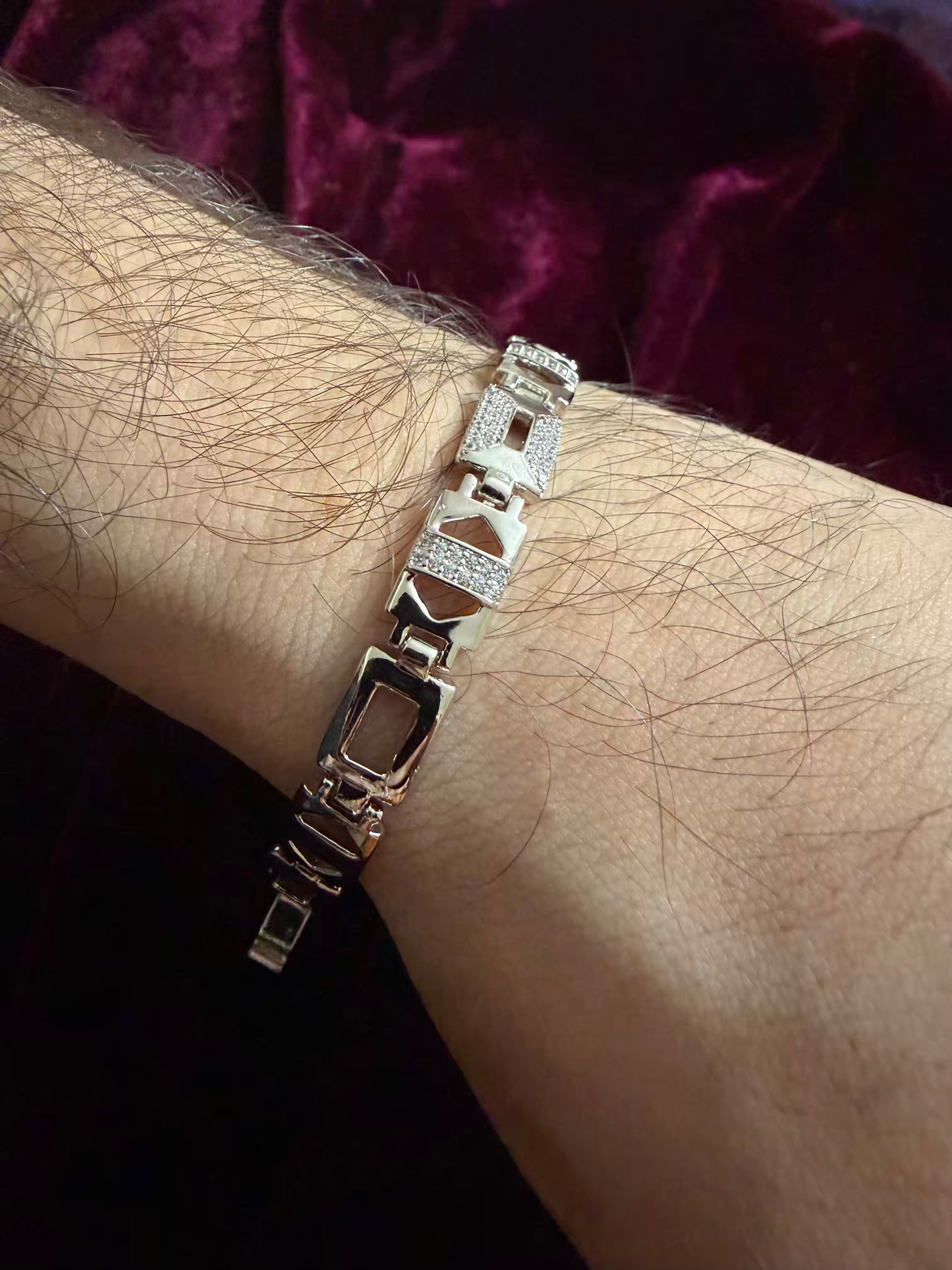Nebula Men's Rakhi Bracelet - Silver