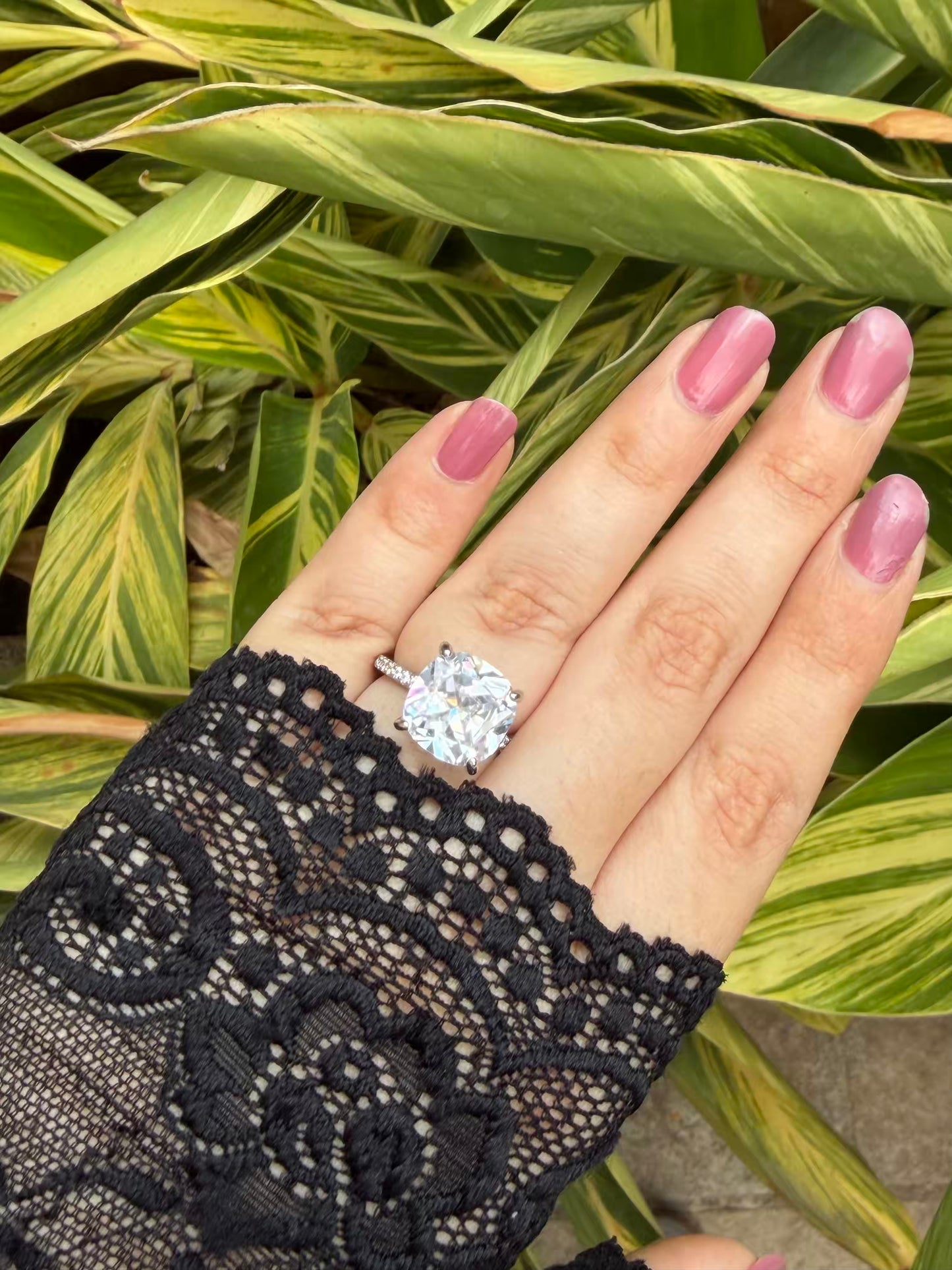 Cushion Propose Style Ring