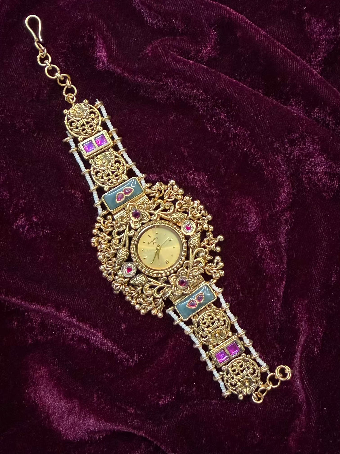 Antique Royals Gold Plated Heritage Maharani Watch ( only 1 pc restocked)