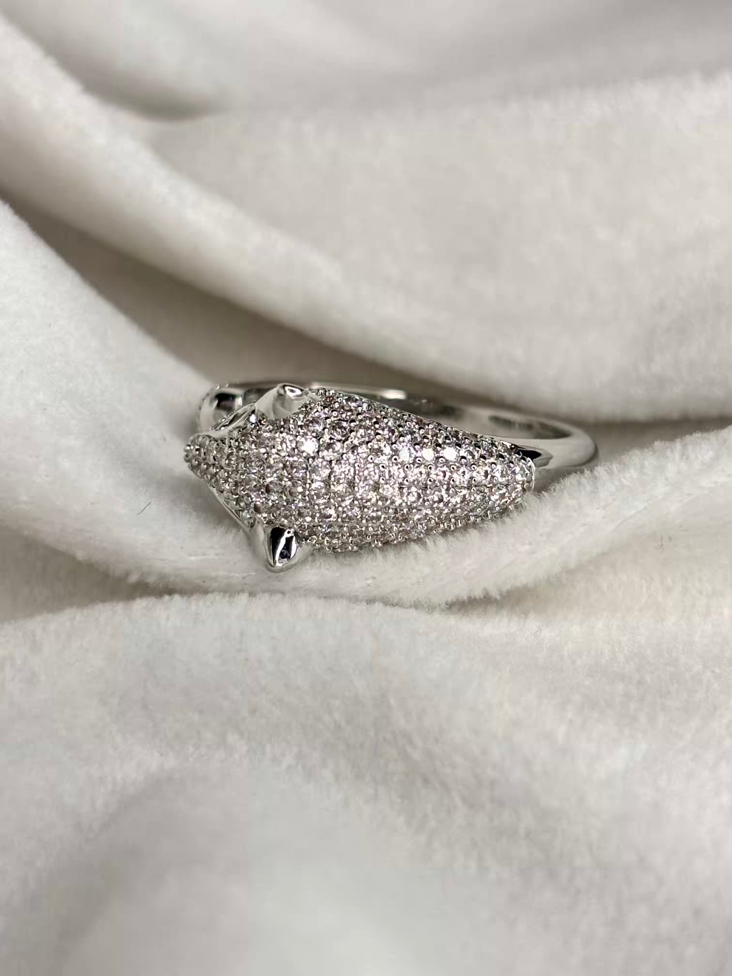 Silver Tiger Ring- Adjustable