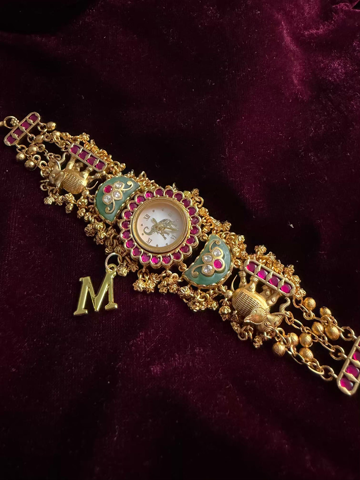 Blush Mint Dial Maharani Watch Heritage Bracelet ( Restocked )