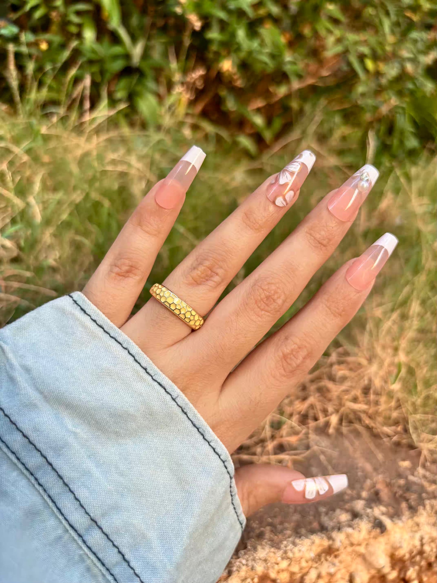 Fresh Honeycomb Ring - Adjustable