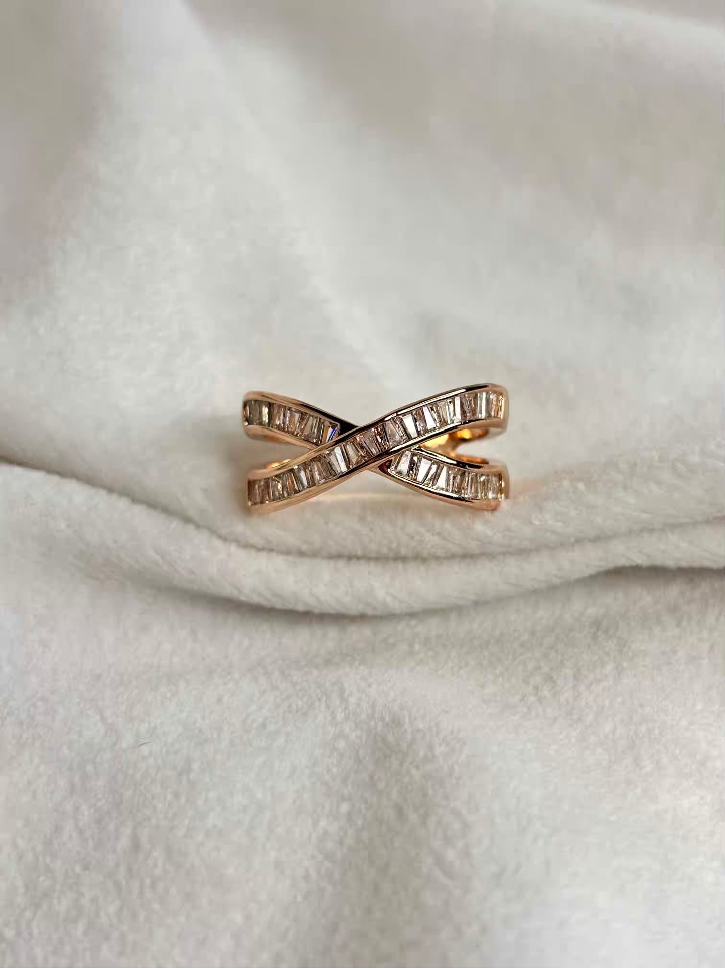 Cross Premium Ring - Rose gold Adjustable