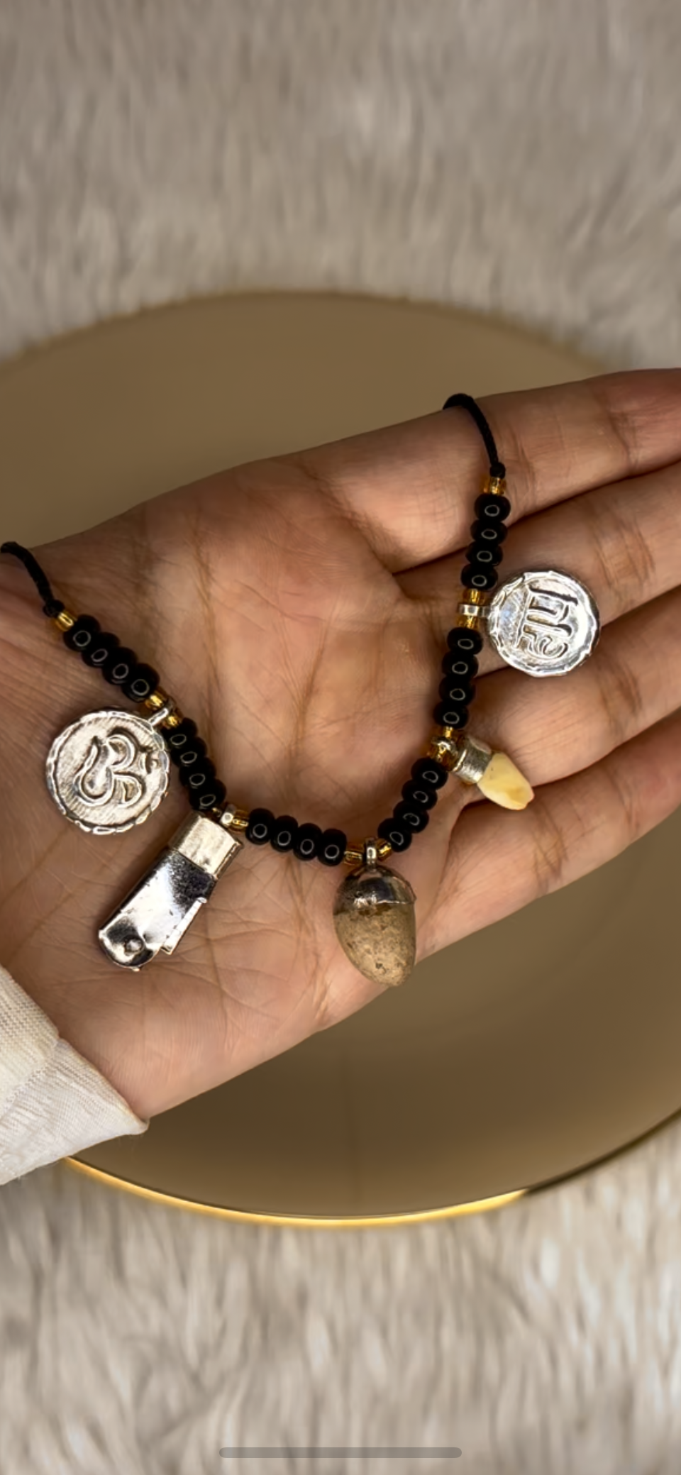 Nazar Raksha Kandla in Pure Silver for Babies