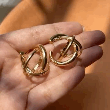 Planets Studs Earrings - Gold Plated