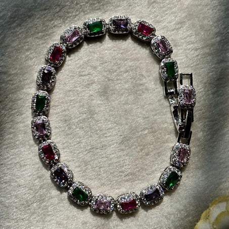 Multi-Colored Diamond Bracelet