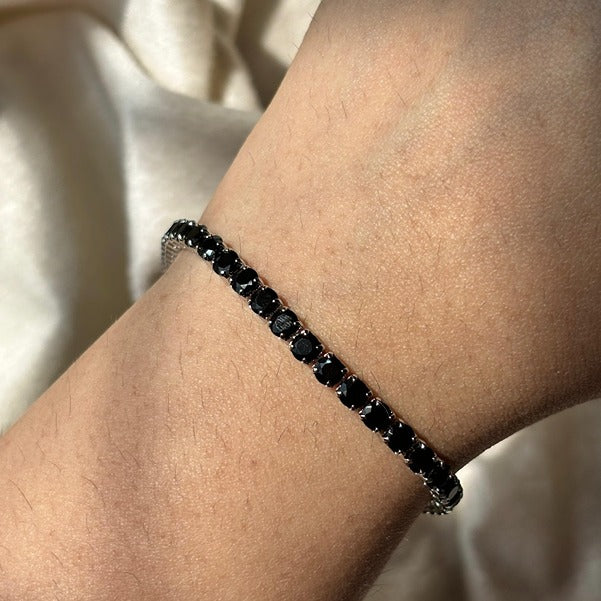 Black Tennis Bracelet