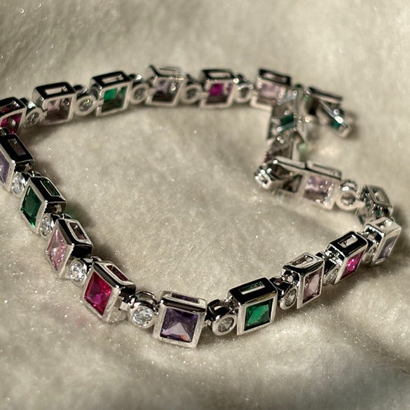 Multi-Colored Stones Bracelet
