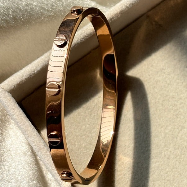 Cartier Inspired Love Band - Rose Gold