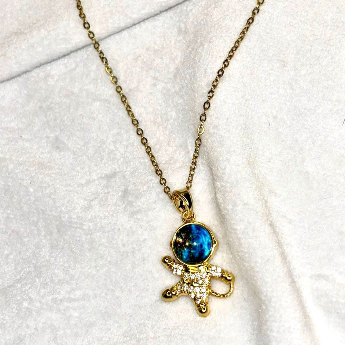 Astronaut Charm Necklace