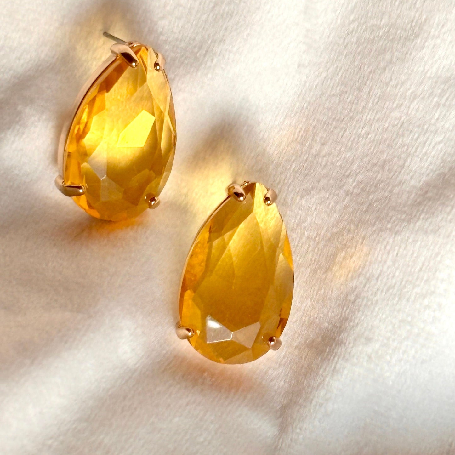 Drop Crystal Studs Earrings