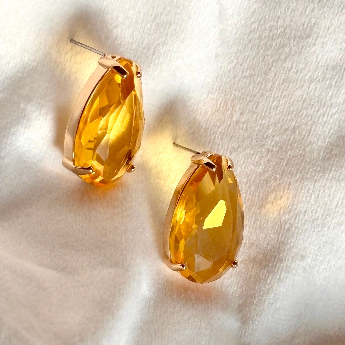 Drop Crystal Studs Earrings