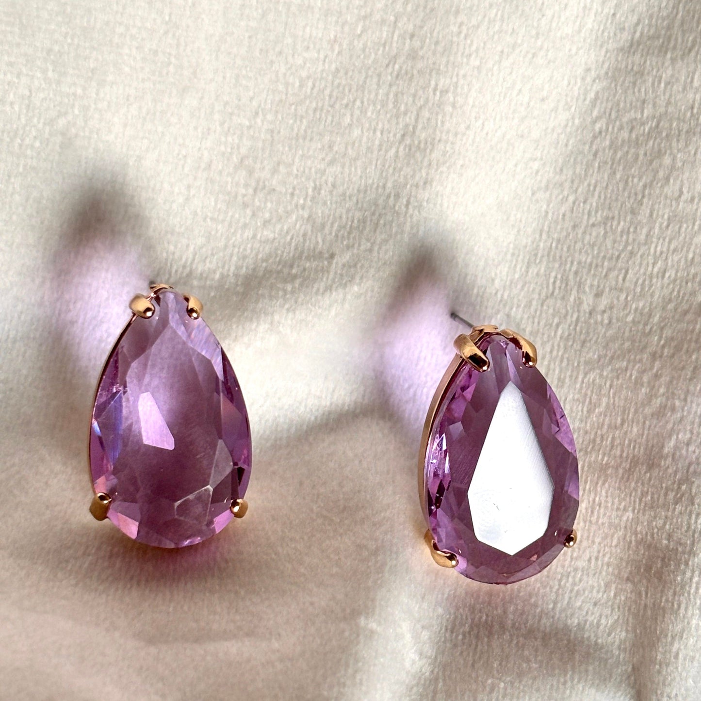 Drop Crystal Studs Earrings