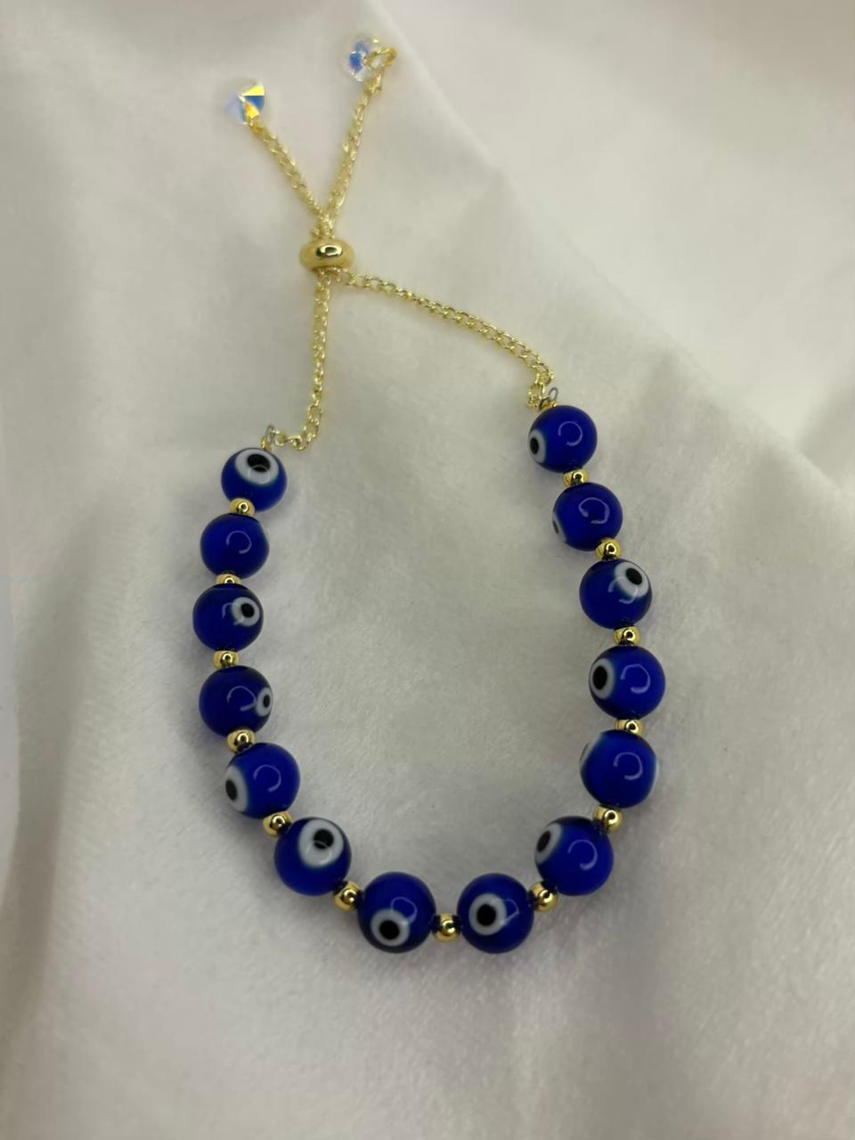 Blue Evil Eye Bracelet for Nazar Raksha