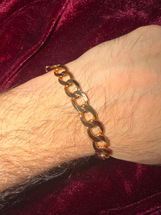 Men's Imperial Rose Gold Chain Rakhi Bracelet