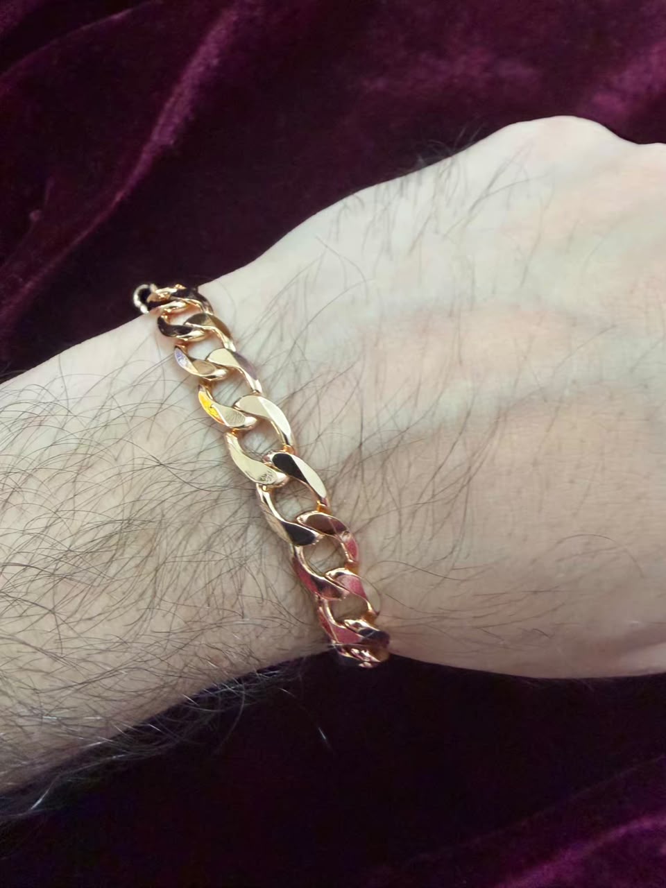 Men's Imperial Rose Gold Chain Rakhi Bracelet