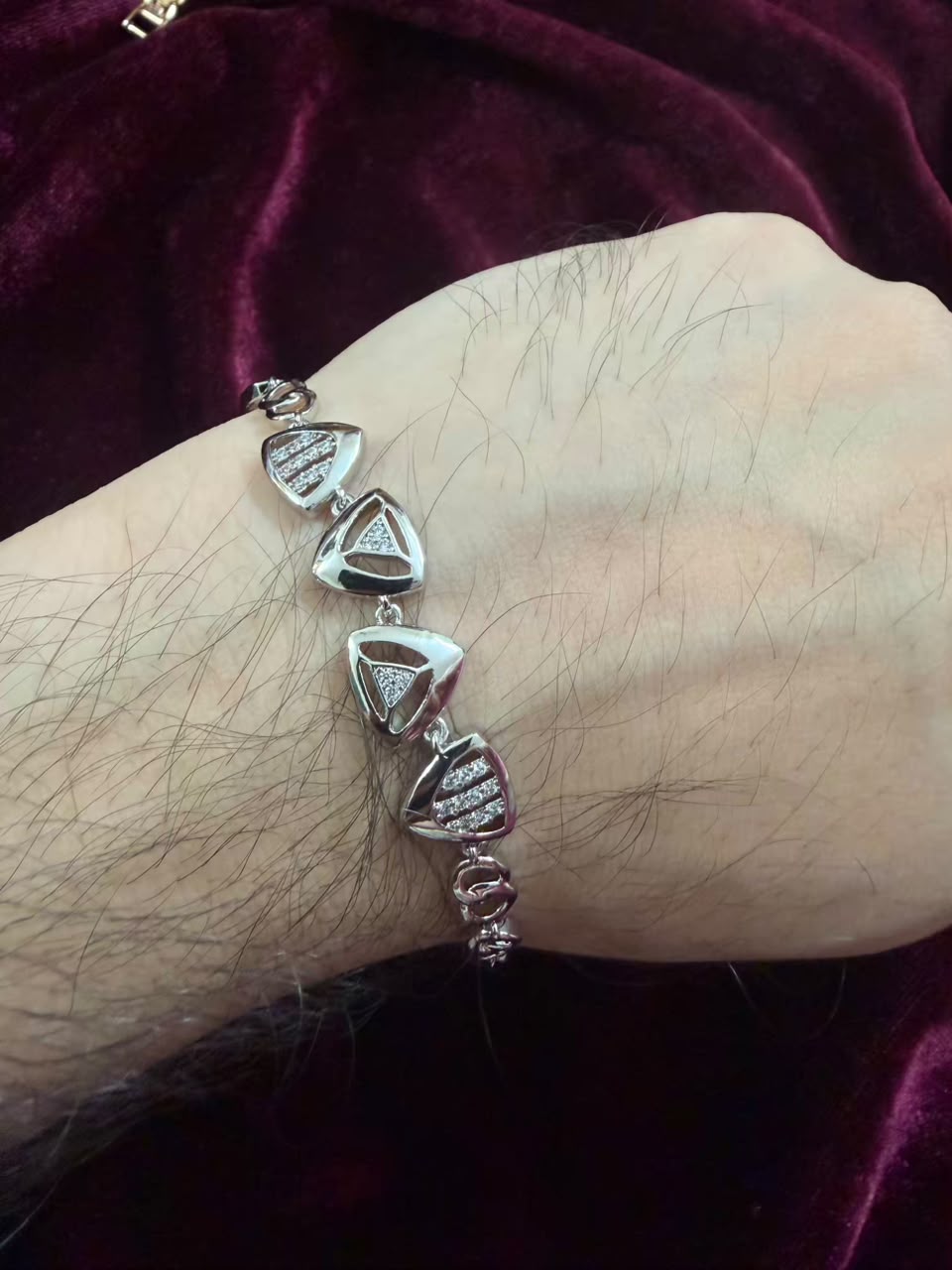 Men's Obsidian Shield Rakhi Bracelet