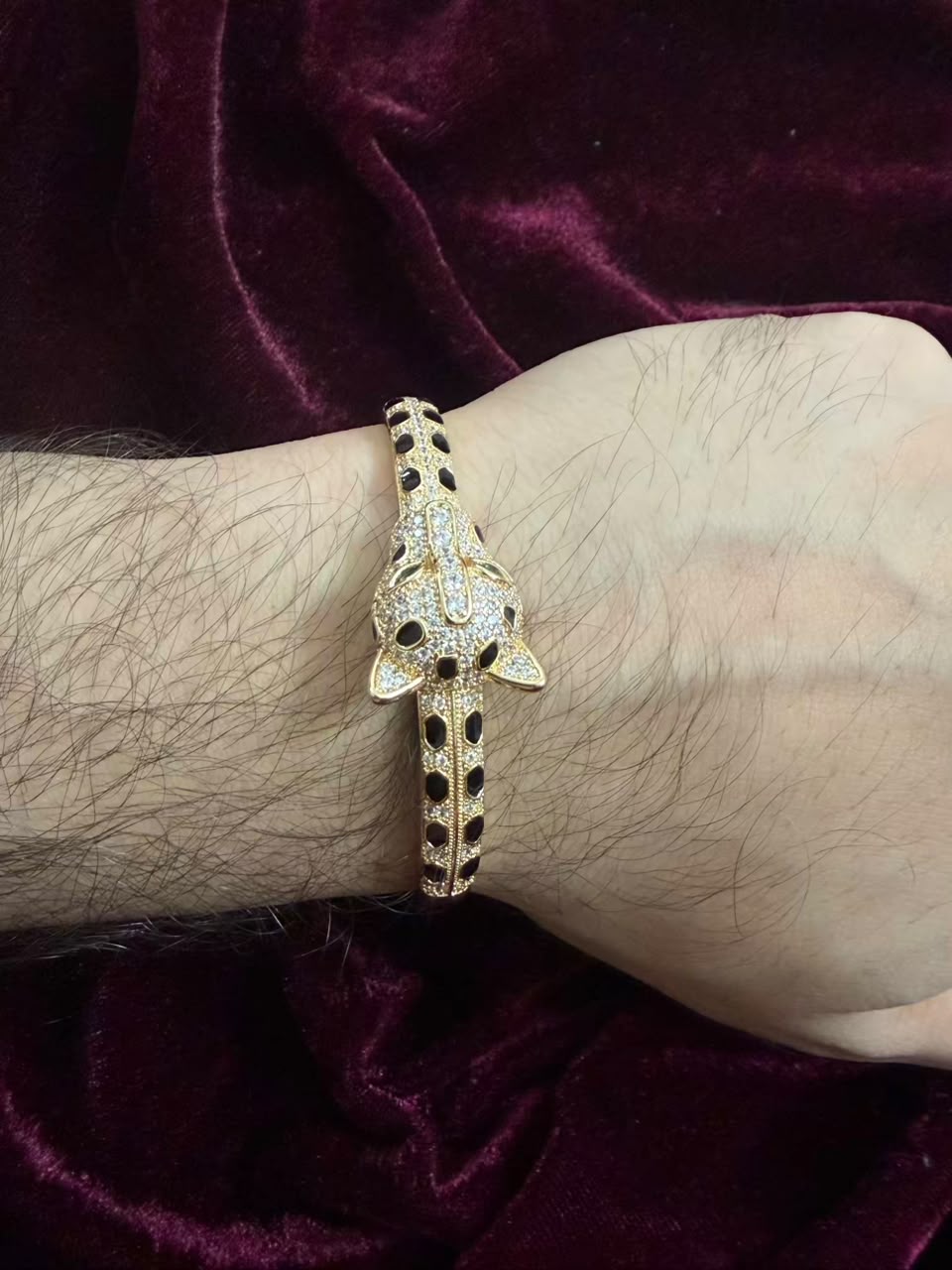 Royal Leopard Head Statement Men's Rakhi Bracelet