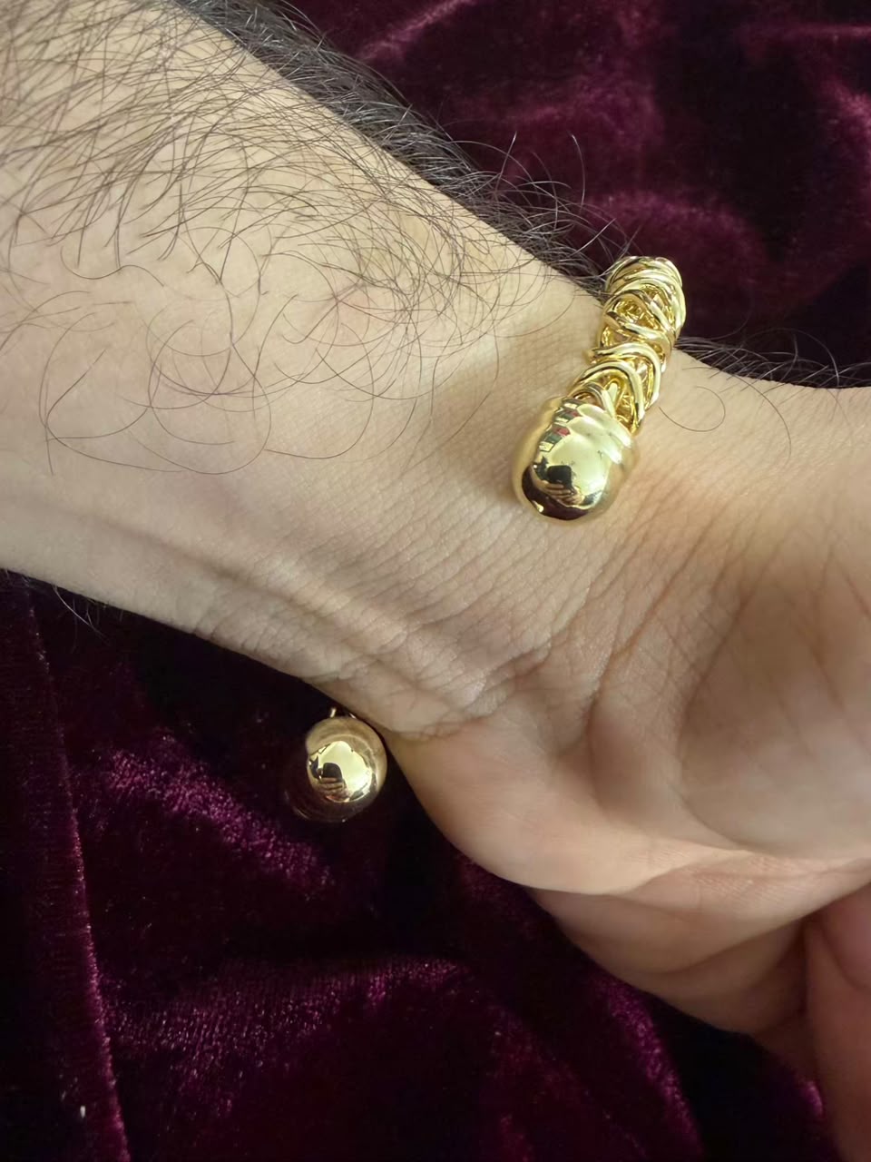Luxury Gold Byzantine Men's Rakhi Bracelet