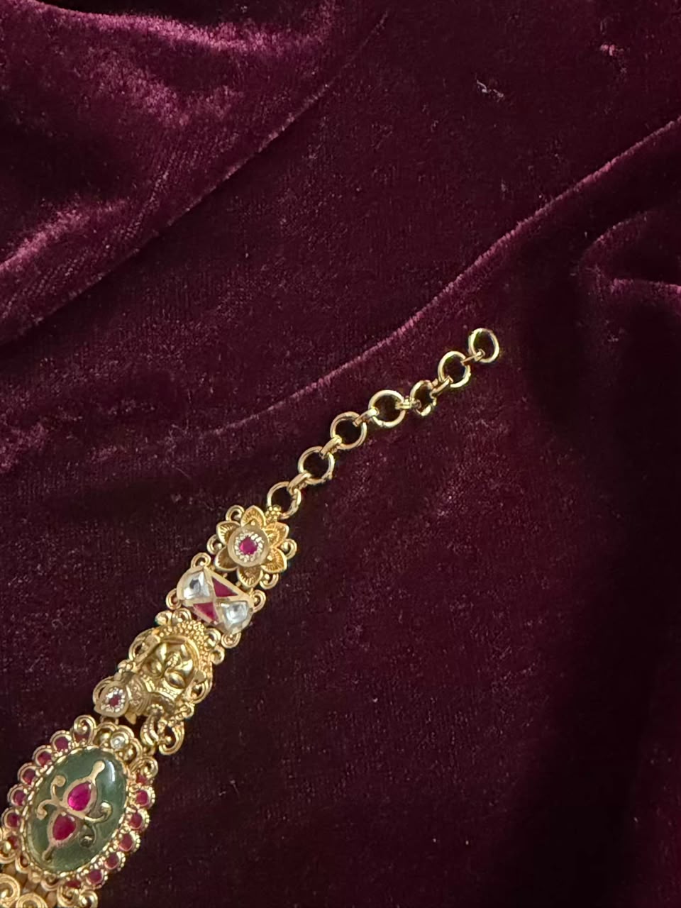 Royal Square Dial Maharani Heritage Watch Rakhi in Premium Swarovski (Free Initial)