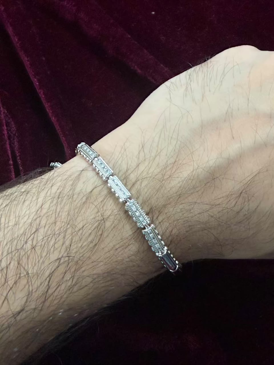 Elite Black Crystal Men's Rakhi Bracelet