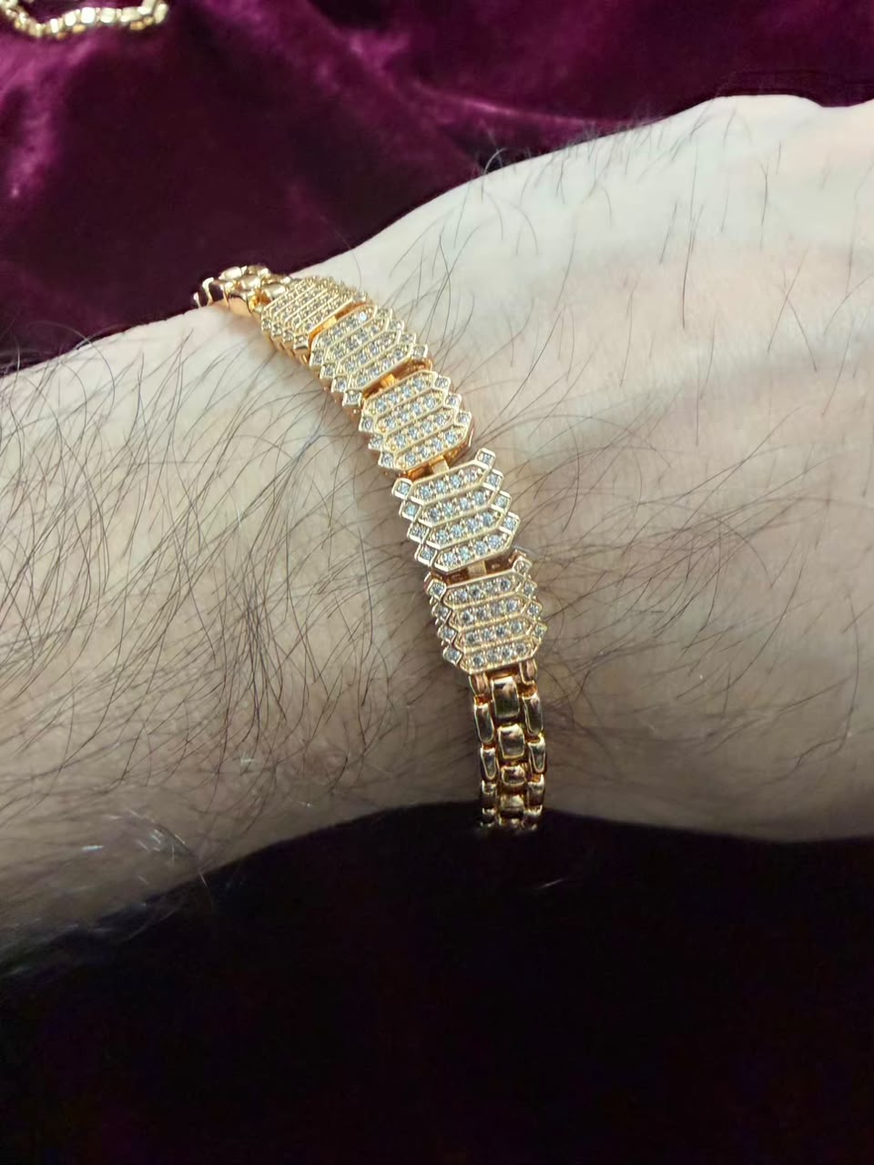 Royal Chevron Crystal Men's Rakhi Bracelet