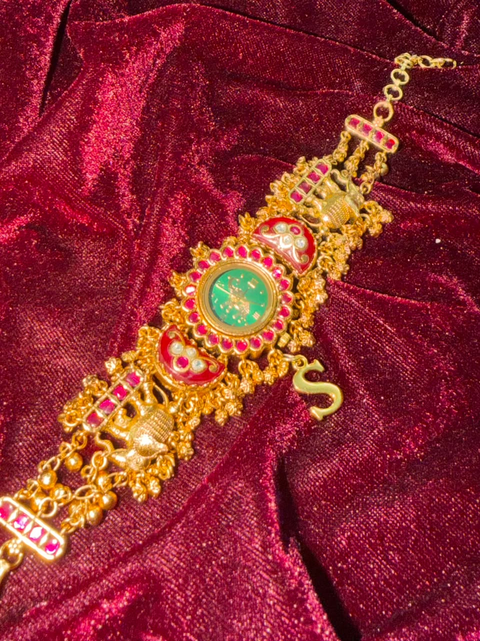 Gajraj Heritage Watch Rakhi in Premium Swarovski (Free Initial)