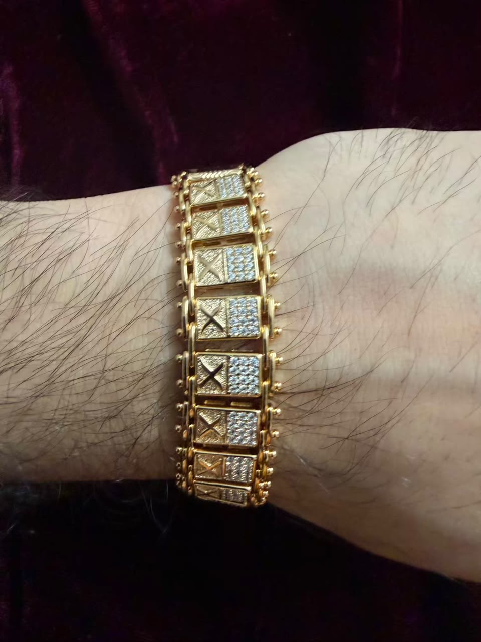 Royal Fortress Crystal Men's Rakhi Bracelet