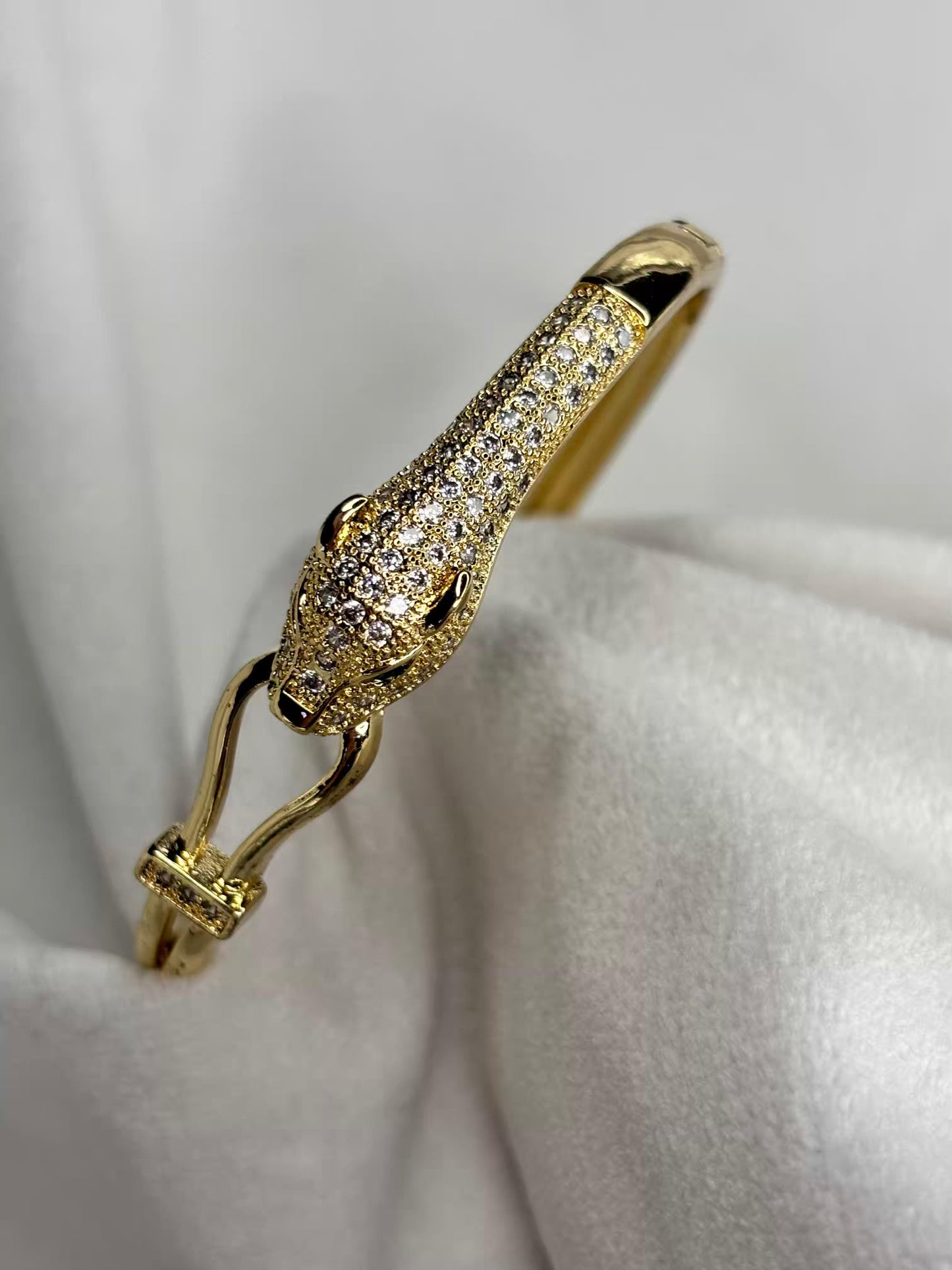 Tiger Head Premium Kada Bangle 18K Gold Plated Bangle