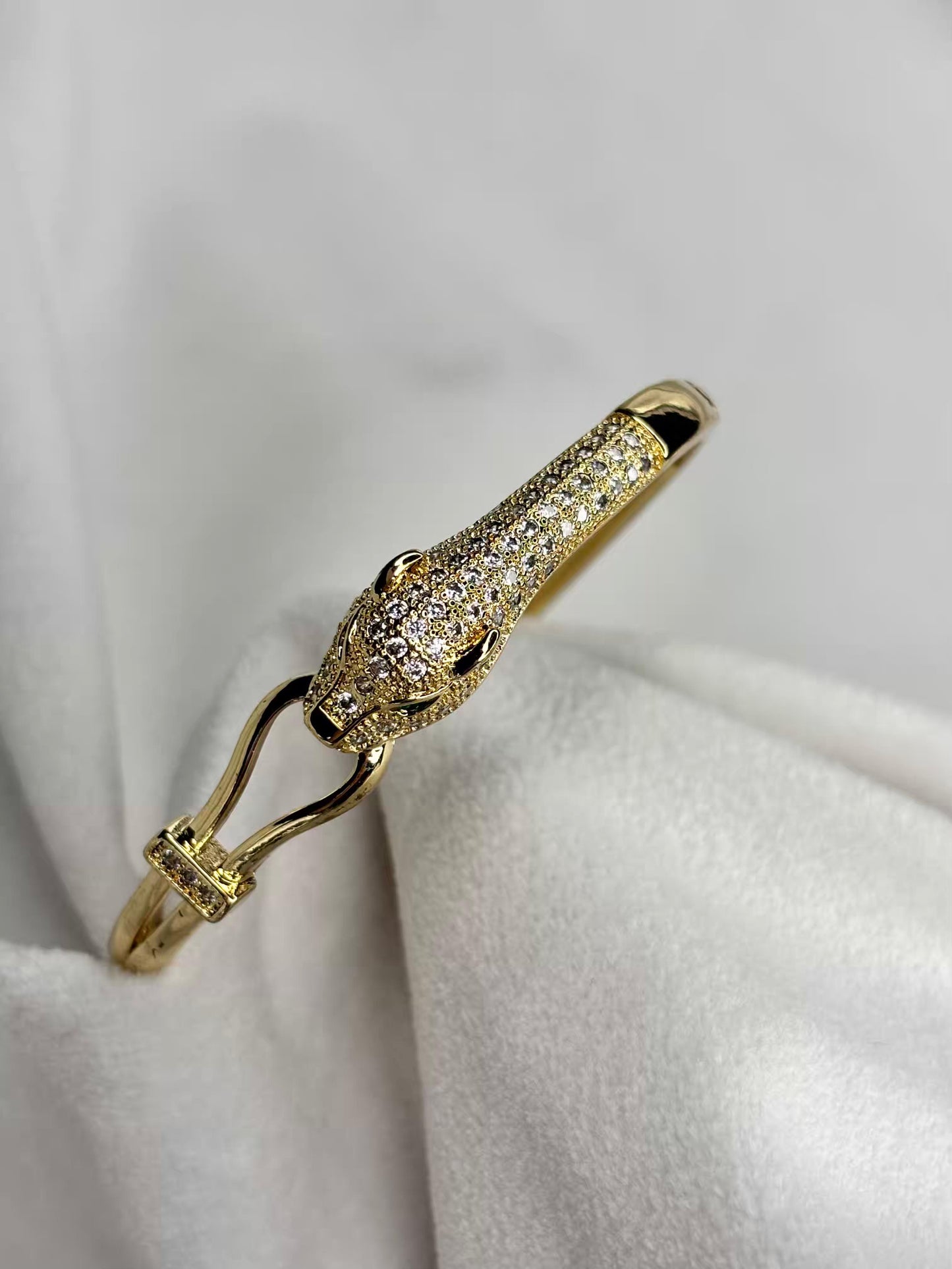 Tiger Head Premium Kada Bangle 18K Gold Plated Bangle
