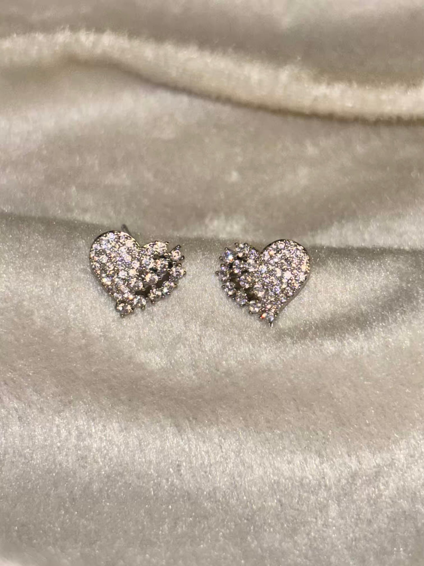 Love Silver Studds Silver Plated Earrings Premium Earrings